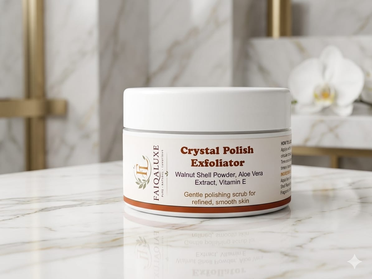 Crystal Polish Exfoliator – Gentle Face Scrub For Smooth Skin | Faiqaluxe