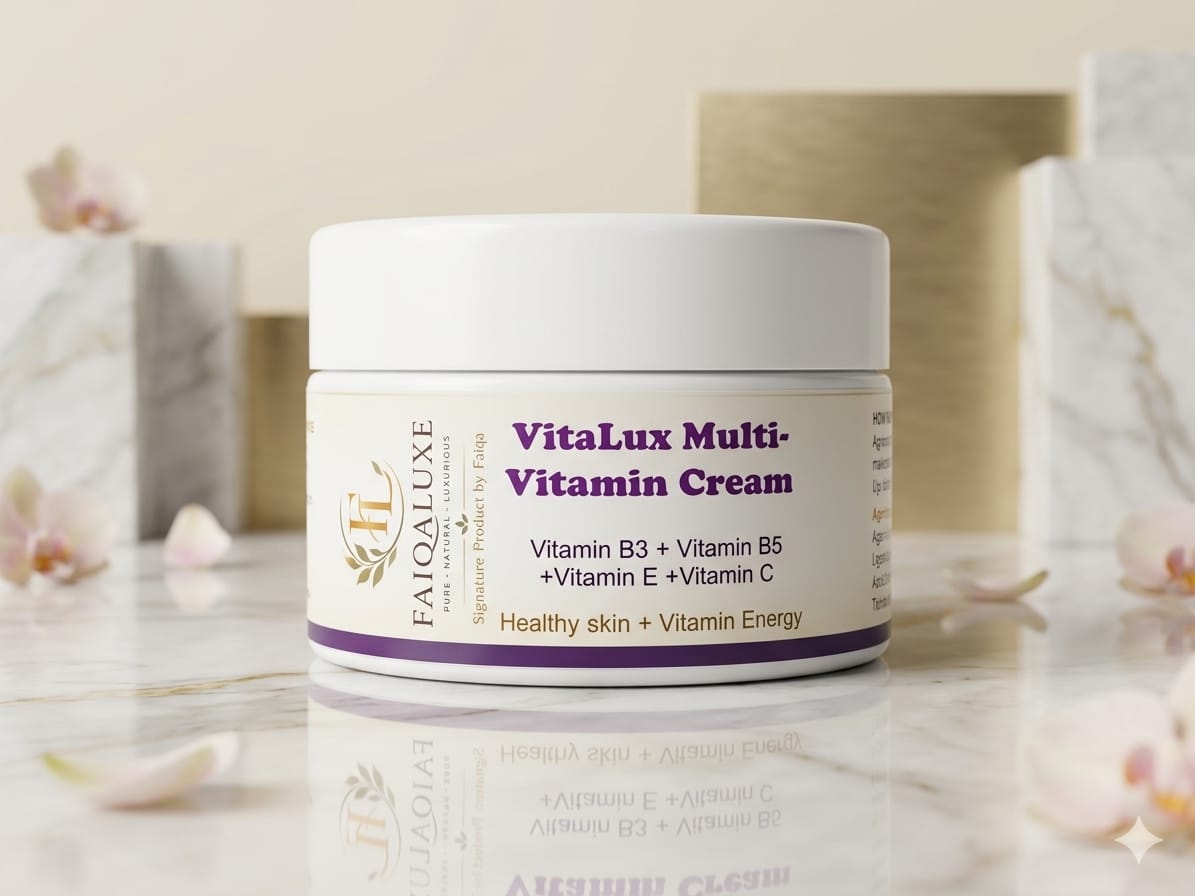 VitaLux Multi-Vitamin Cream – Healthy Glow Skincare | Faiqa