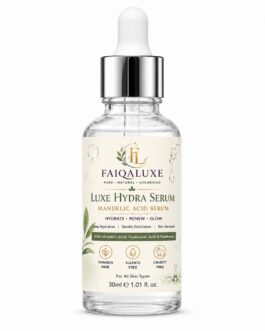 FaiqaLuxe Luxe Hydra Serum | Mandelic Acid Serum with Hyaluronic Acid & Panthenol