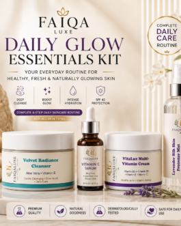 FaiqaLuxe Daily Glow Essentials Kit | Complete Daily Skincare Routine for Healthy & Radiant Skin