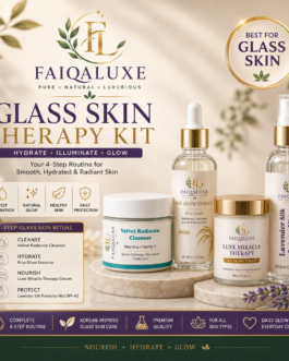 FaiqaLuxe Glass Skin Therapy Kit | Complete Korean-Inspired Hydration & Glow Skincare Routine