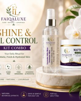 FaiqaLuxe Shine & Oil Control Kit | Mattifying Gel & SPF-40 Mist
